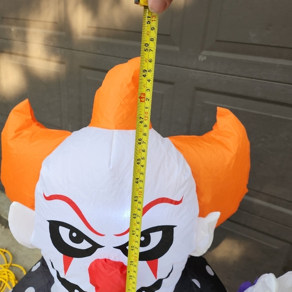 Inflatable Clown Halloween Decorations Gemmy 4 Feet - Picture 6 of 8